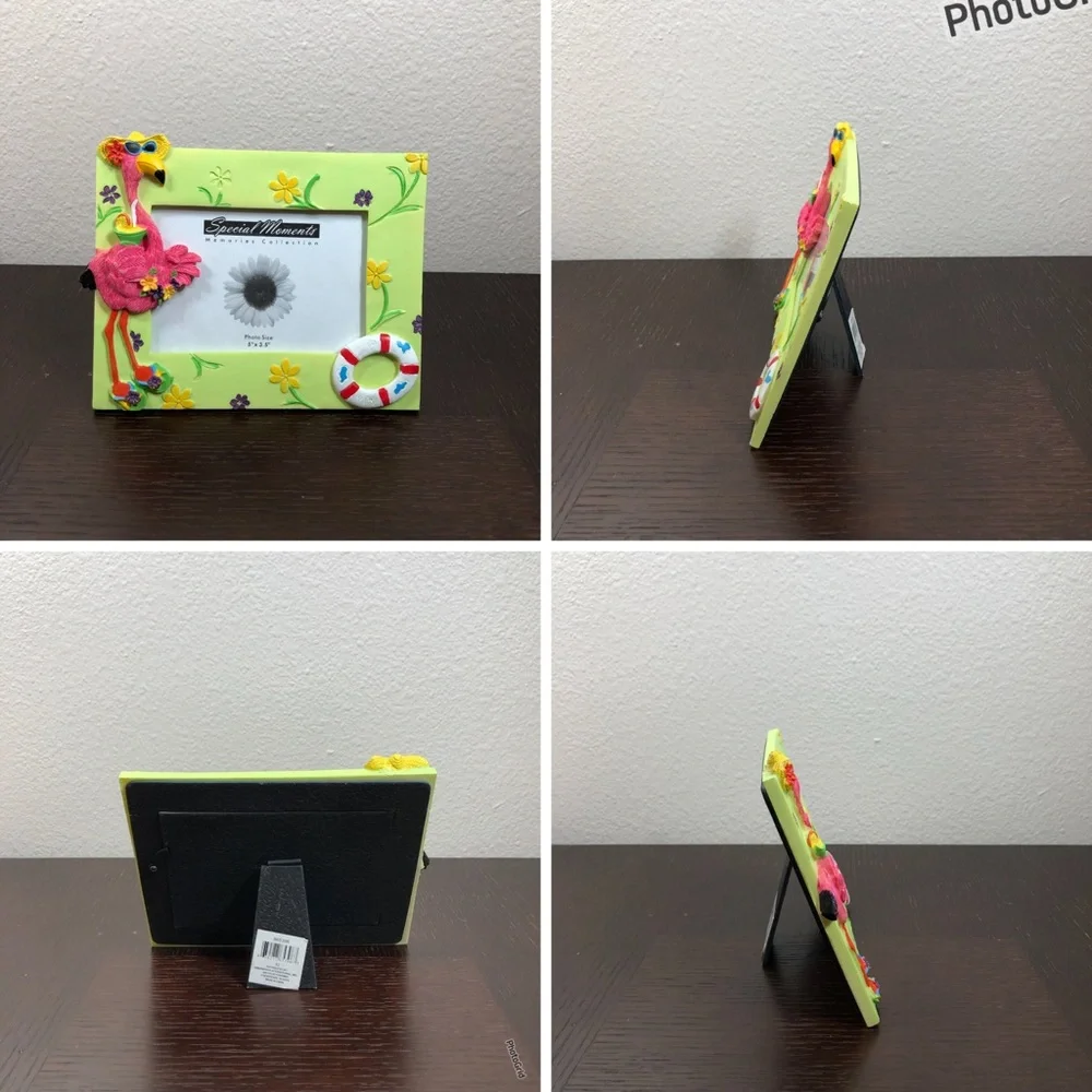 Bundle of 3 Resin Colorful 3D Art Vacation Picture Frames